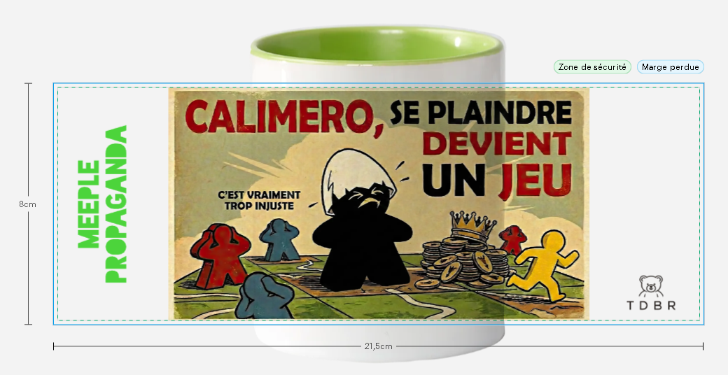 Mug "Meeple Propaganda" Calimero