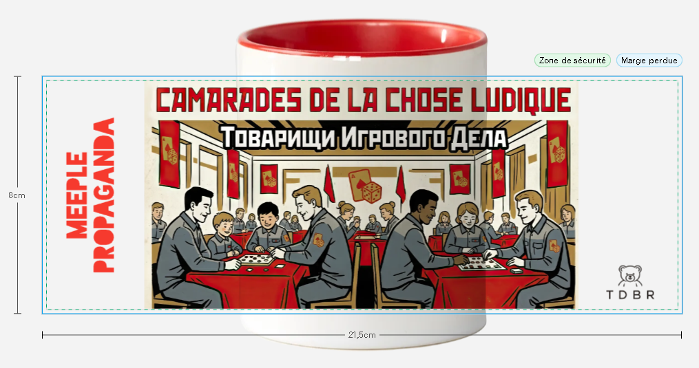Mug "Meeple Propaganda" Camarades