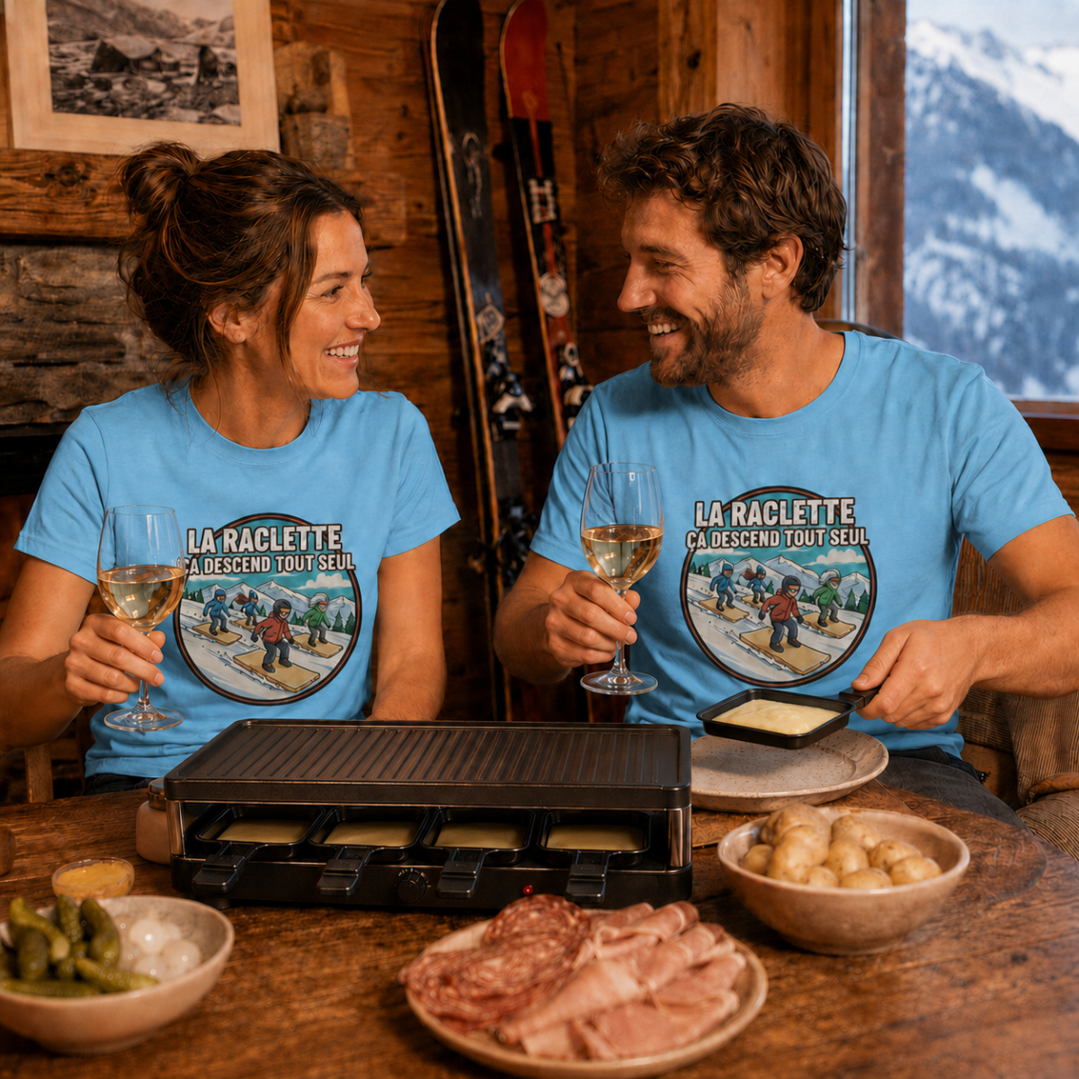 La raclette ça descend tout seul